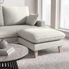 SOFFA ILLA - ljusgrå, Modern, trä/textil (154/84/86cm) - Bessagi Home
