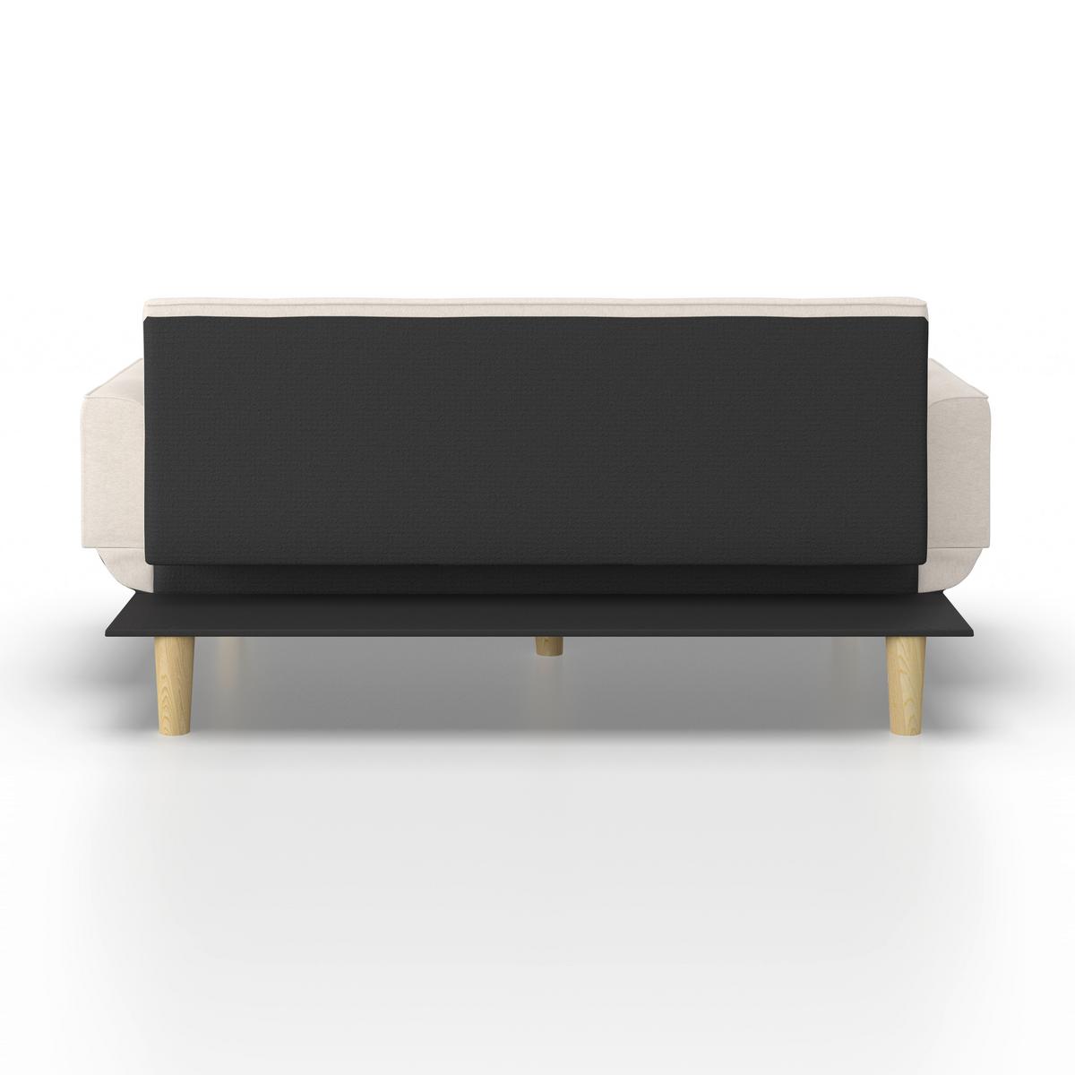 Canapea extensibila MIRIAM - bej, Modern, lemn/textil (176/71/85cm) - Bessagi Home