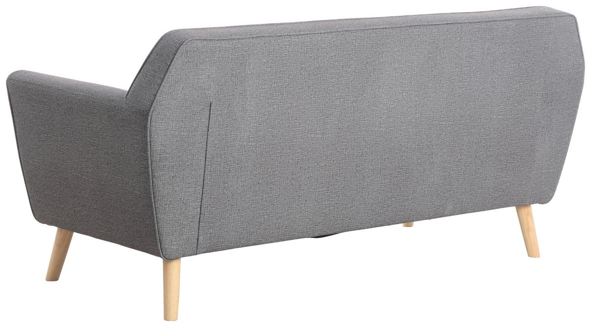 Trosed Lara, Siva - temno siva/naravne barve, Konvencionalno, tekstil/les (178/83/79cm) - P & B
