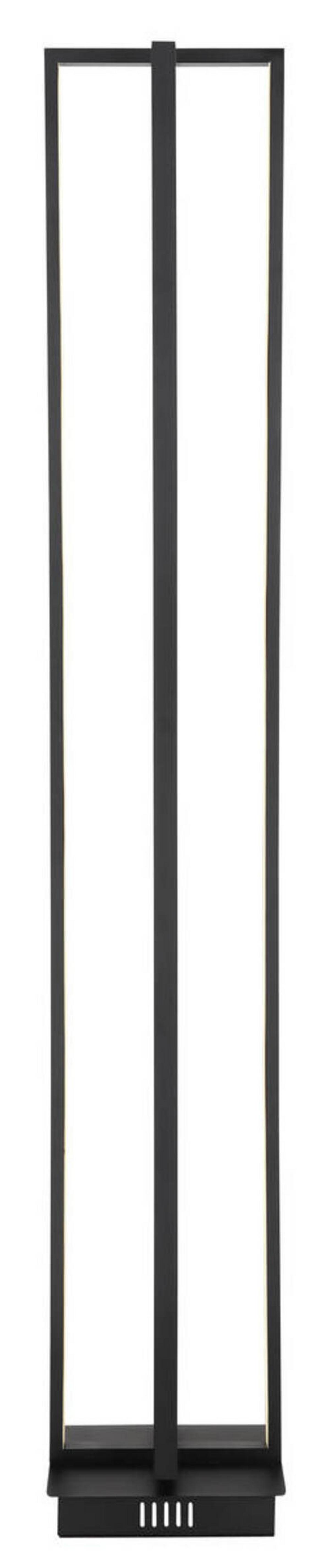 Stoječa Led-svetilka Flips, S Sijalko - črna/opal, Design, kovina/umetna masa (20/20/123cm) - Globo