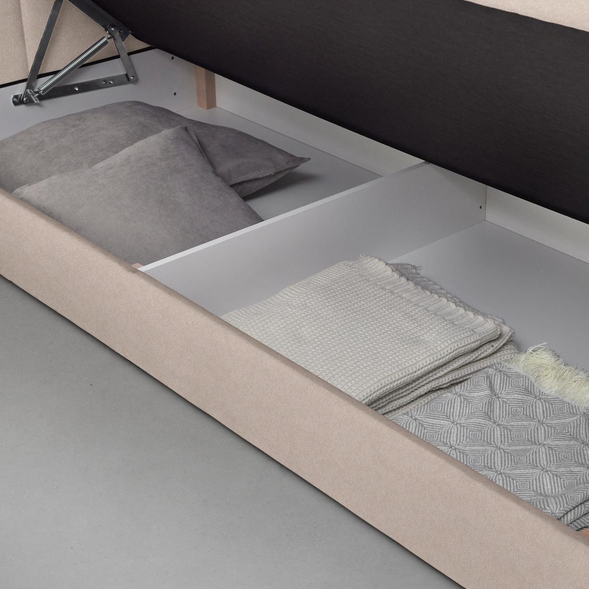 Boxspringbett Josie B Cappuccino ca. 160x200cm - Schwarz/Cappuccino, KONVENTIONELL, Holz/Holzwerkstoff (160/200cm) - Mömax