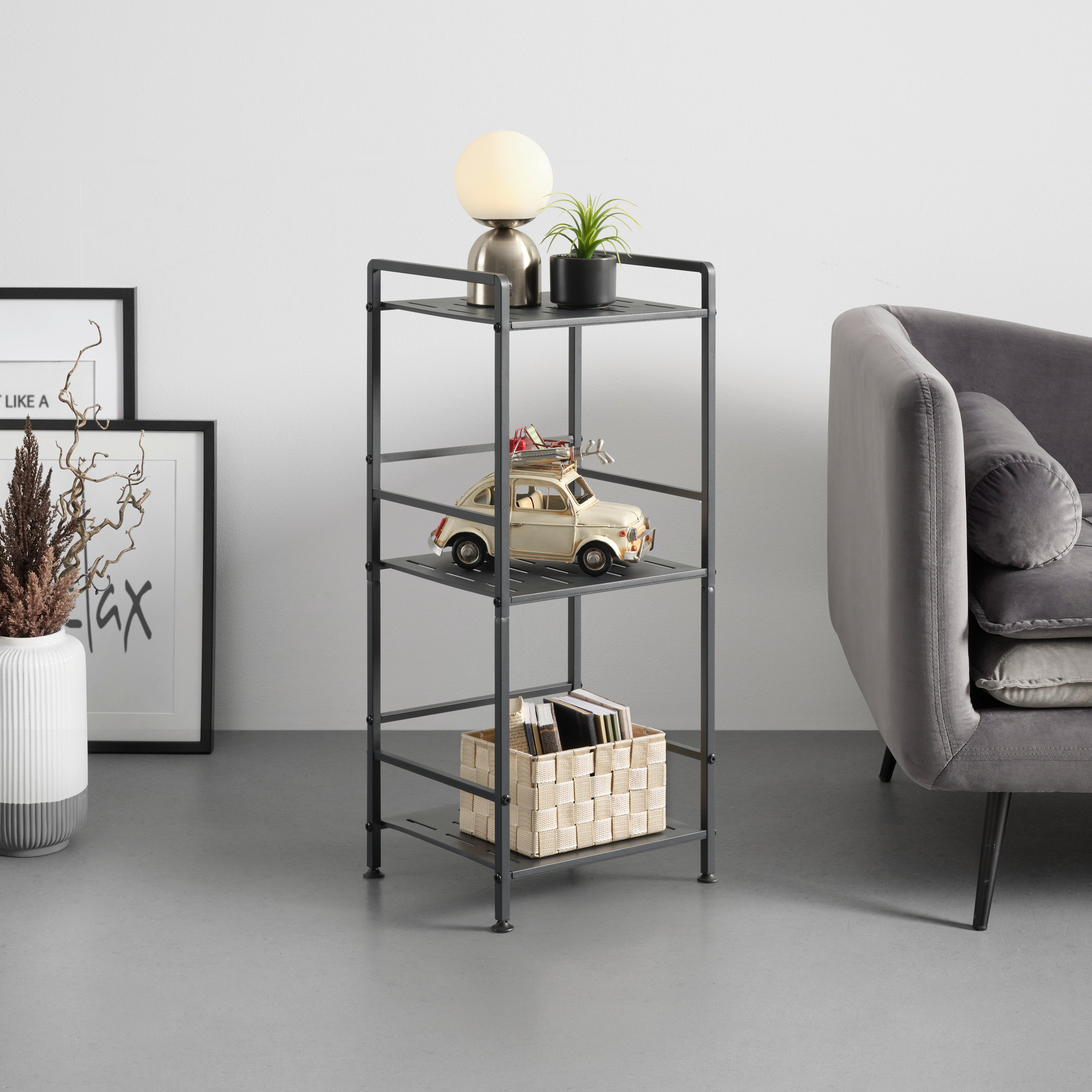 Regal Umbro 3 Anthrazit - Anthrazit, Modern, Metall (33/74/28cm) - Mömax