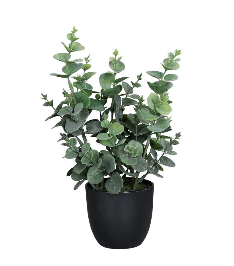 SZTUCZNA ROŚLINA 57723 - zielony/czarny, Basics, tworzywo sztuczne (30cm)