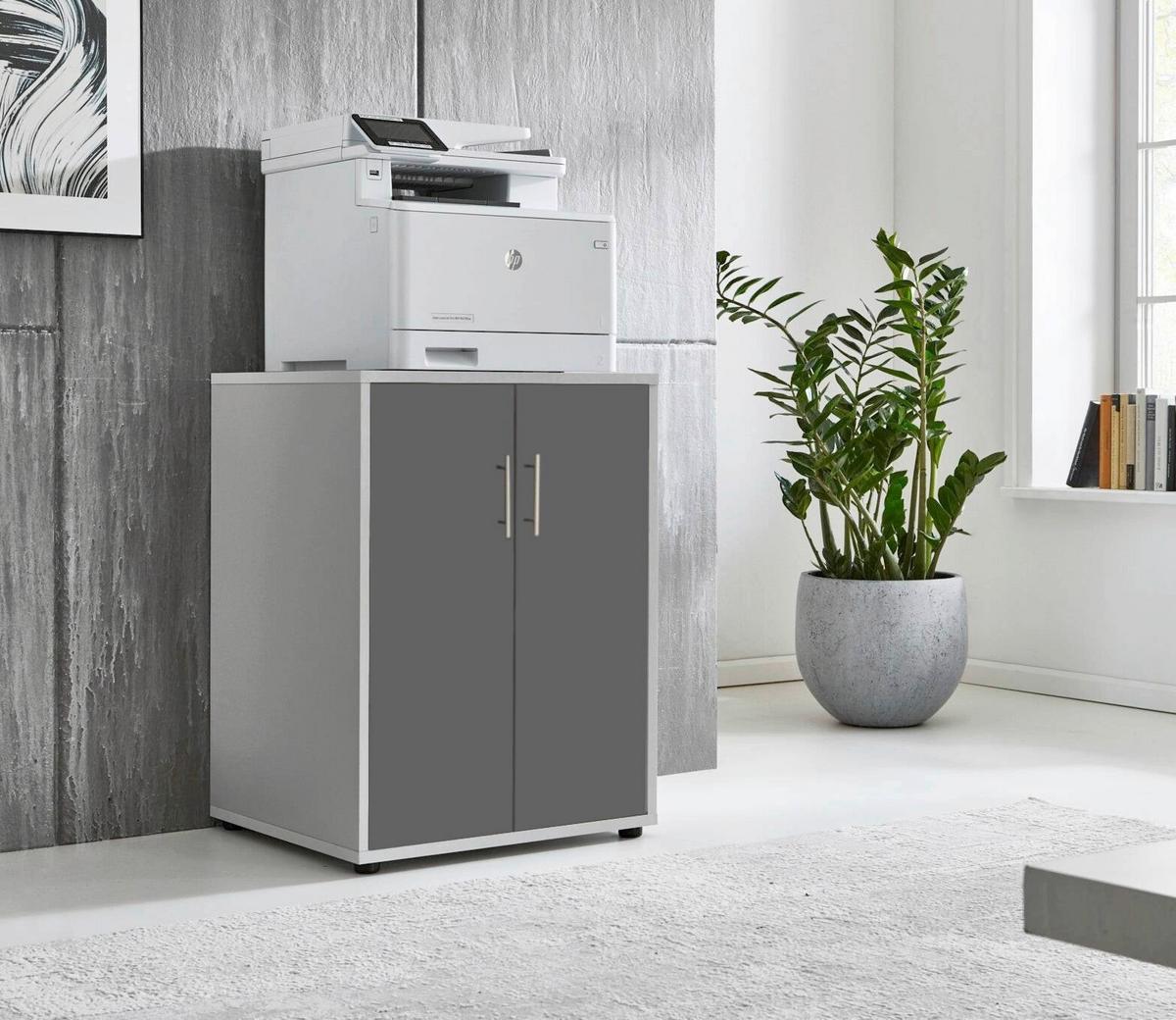 AKTENSCHRANK OFFICE EDITION - Anthrazit/Grau, LIFESTYLE, Holzwerkstoff (54/74/50cm) - MID.YOU