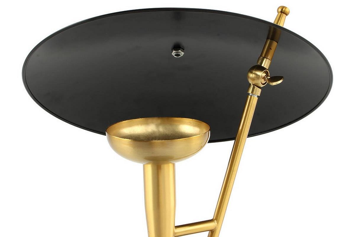 Tischleuchte Tischlampe Flyer 125 - Goldfarben/Schwarz, Trend, Metall (36/36/50cm) - Kayoom