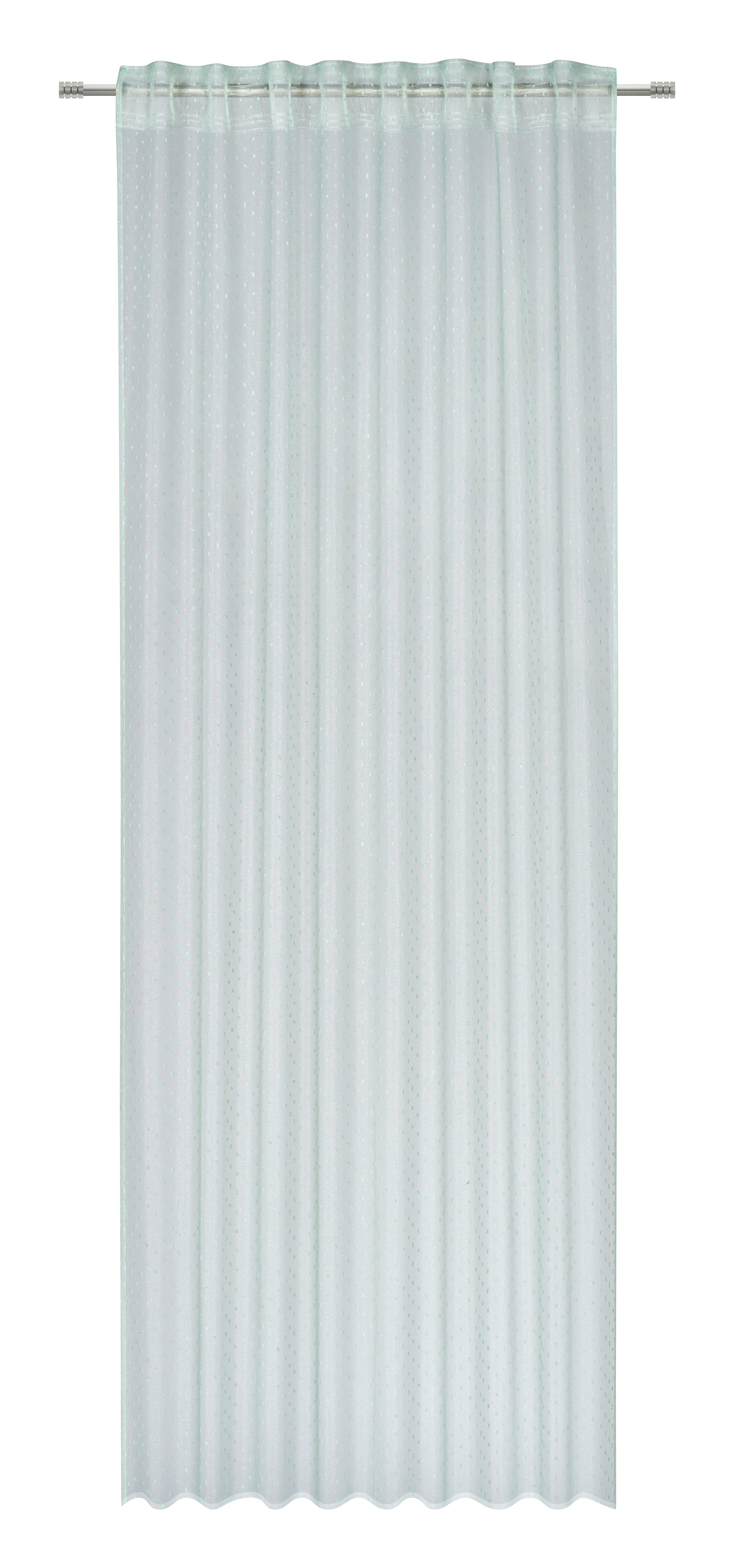 Készfüggöny Mila 135/245 - világoszöld, Konventionell, textil (135/245cm) - Based