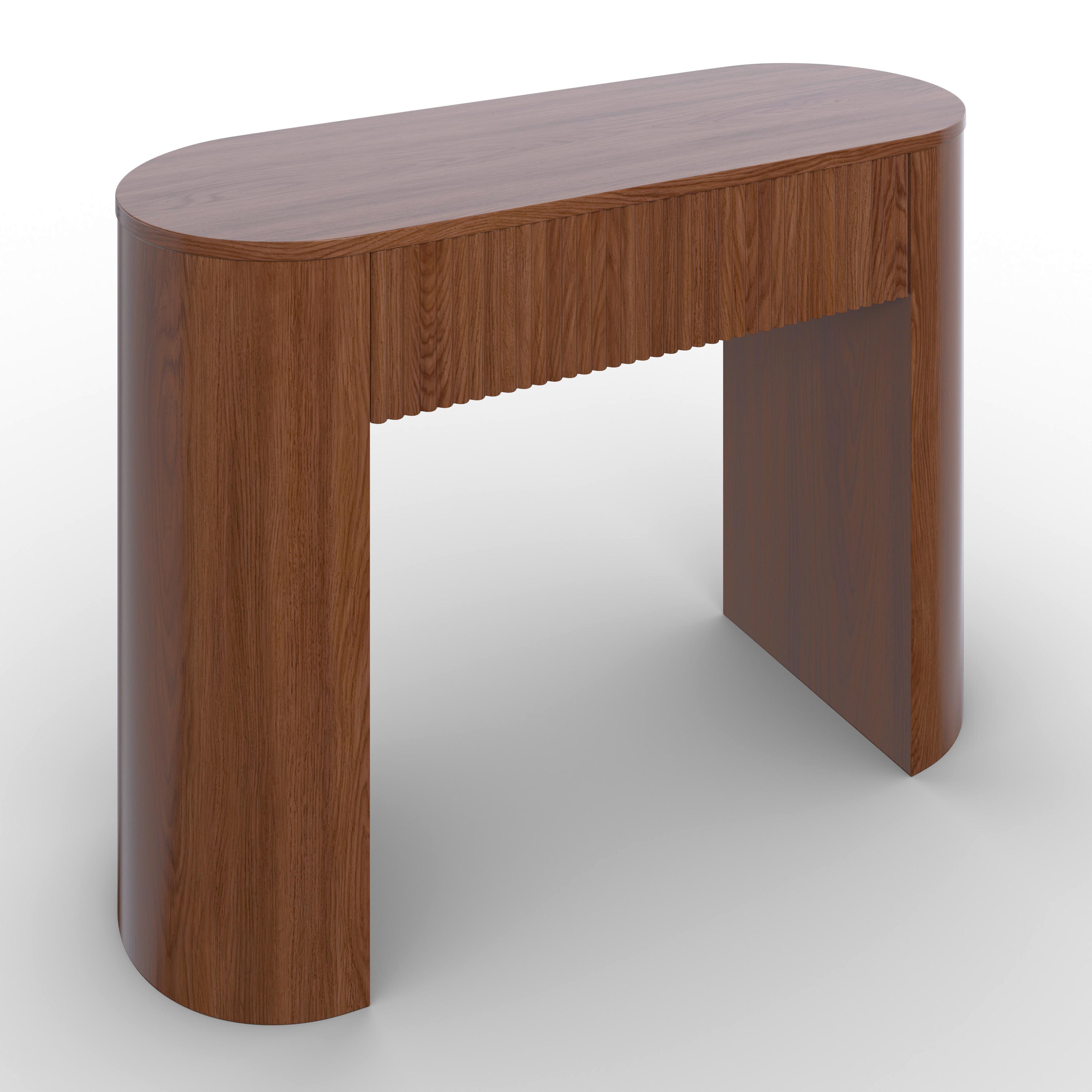 KONSOLBORD NOAH valnötsfärgad 112/40/79 cm 