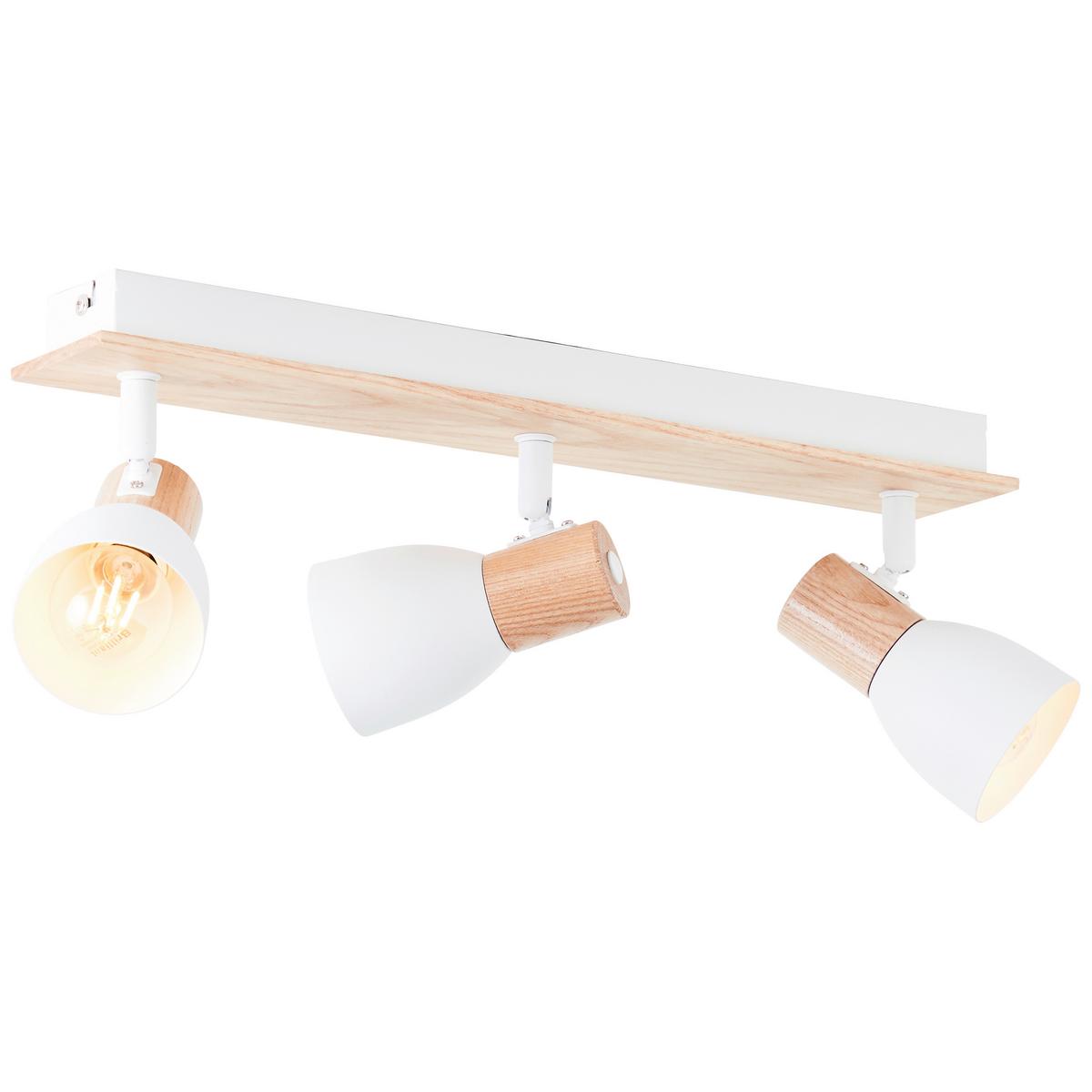 Strahler Daintree Naturfarben/Weiß max. 28 Watt - Naturfarben/Weiß, Basics, Holz/Metall (42/7cm) - Brilliant