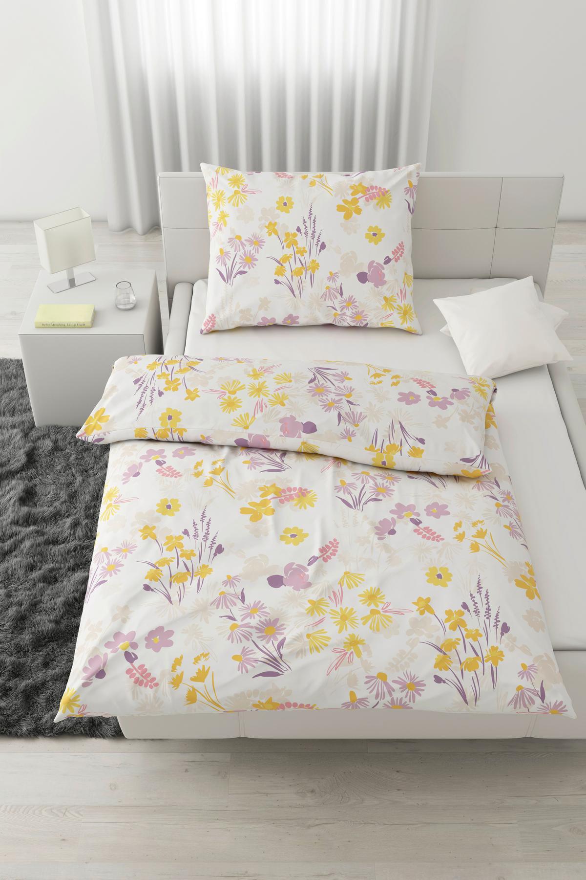 BETTWÄSCHESET ANNELIESE - Rosa, Konventionell, Textil (160/210cm) - Modern Living