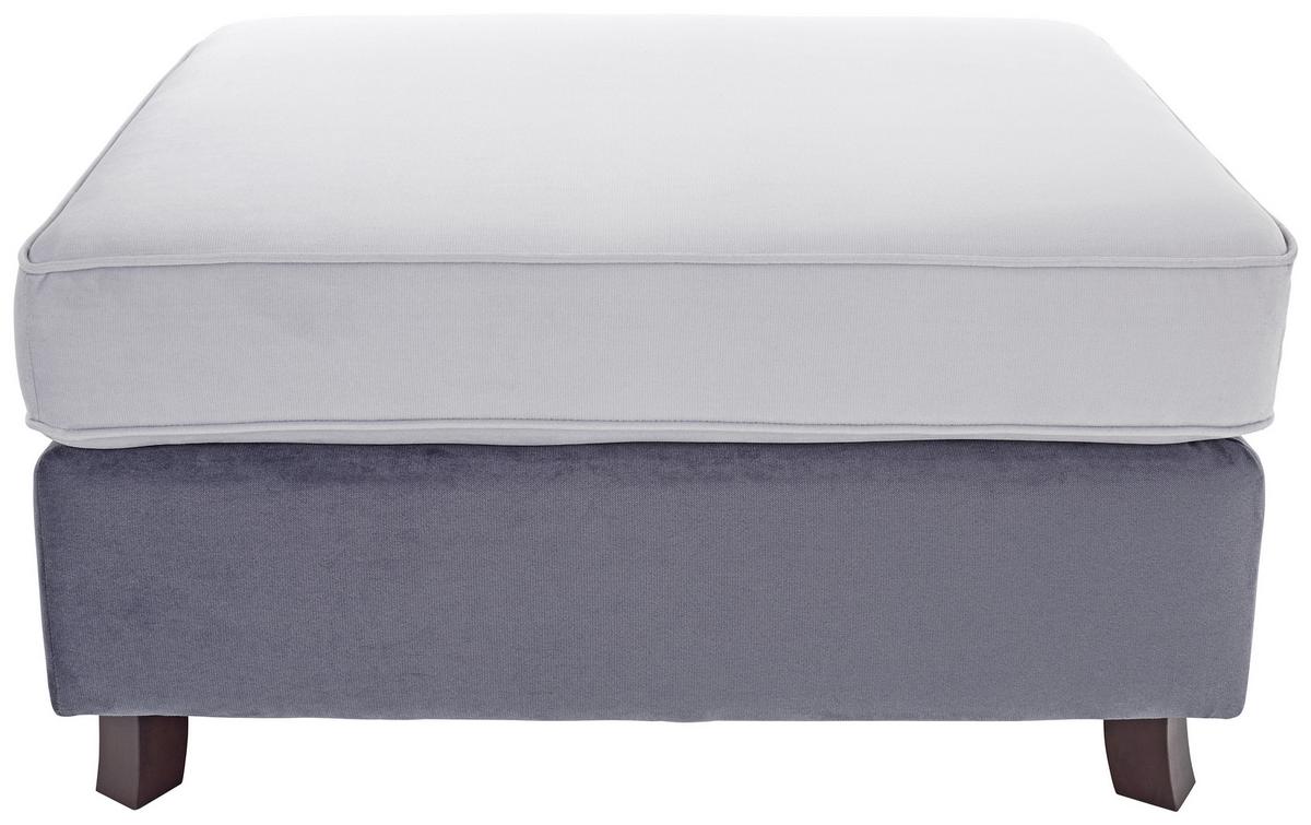 Tabure Living - siva/svijetlo siva, Romantik / Landhaus, drvo/tekstil (100/48/80cm) - Zandiara