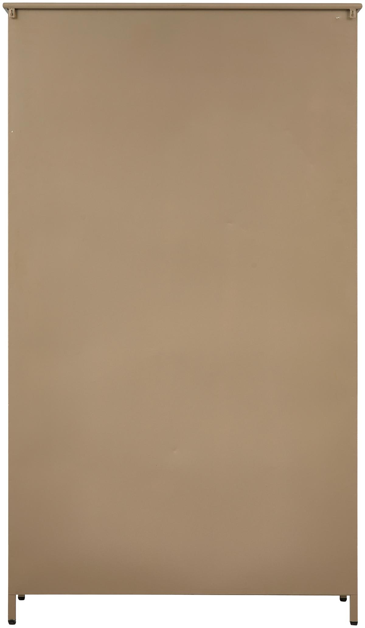Vitrine Exhibit Khaki - Khaki, Design, Glas/Metall (99/170/44cm) - Livetastic