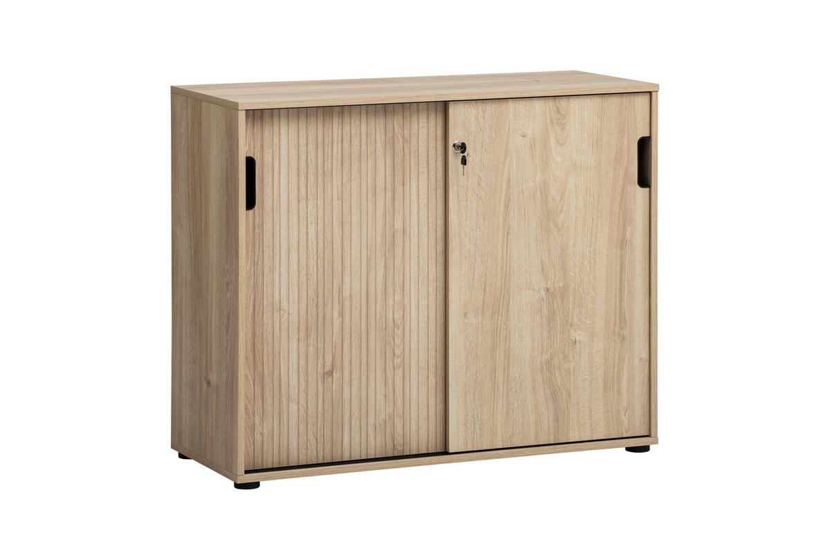 Aktenschrank Emmik Eichefarben - Eichefarben, MODERN, Holzwerkstoff (100,1/83,6/41cm) - MID.YOU