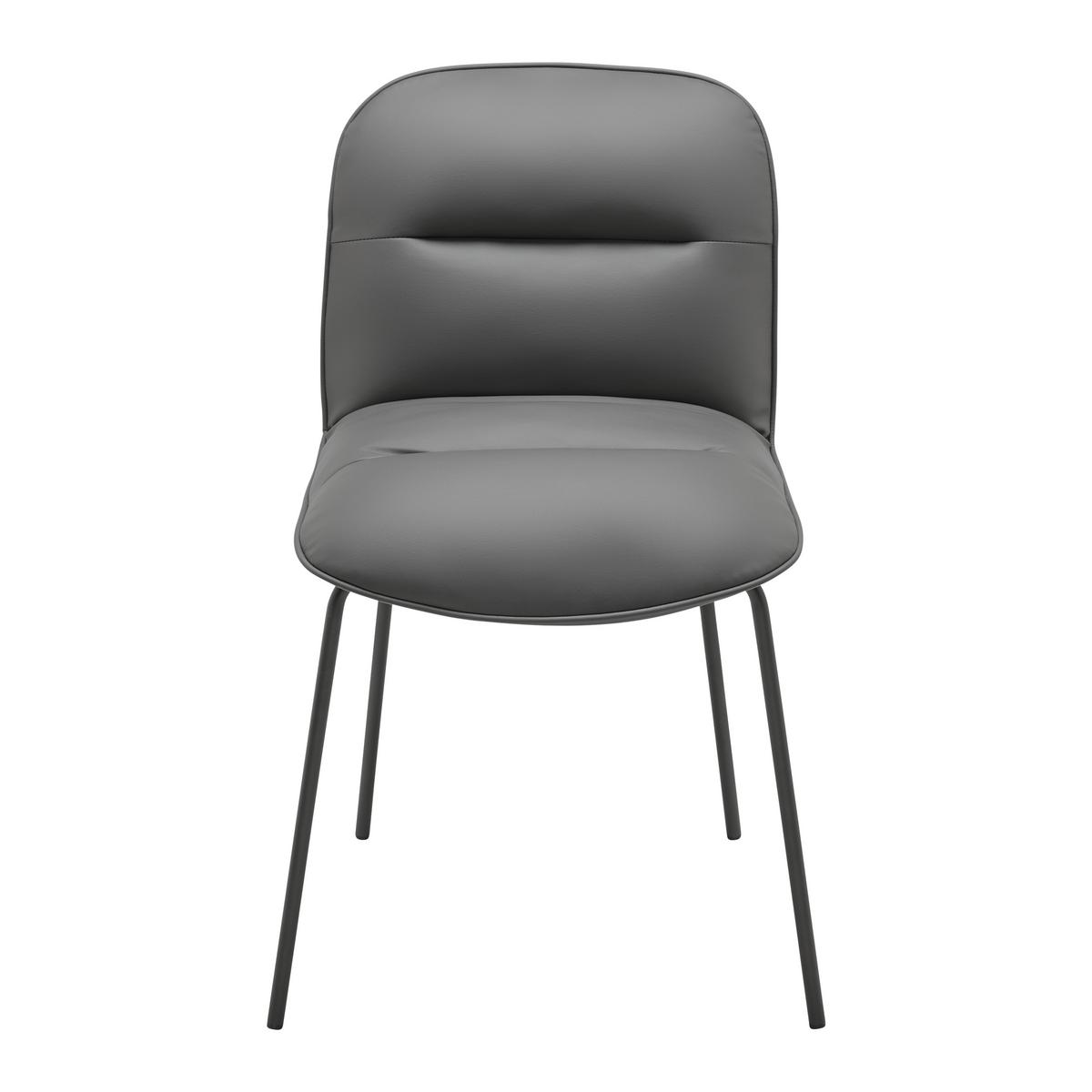 KRZESŁO ELLIS - czarny/szary, Modern, metal/drewno (43/80/50cm) - Bessagi Home