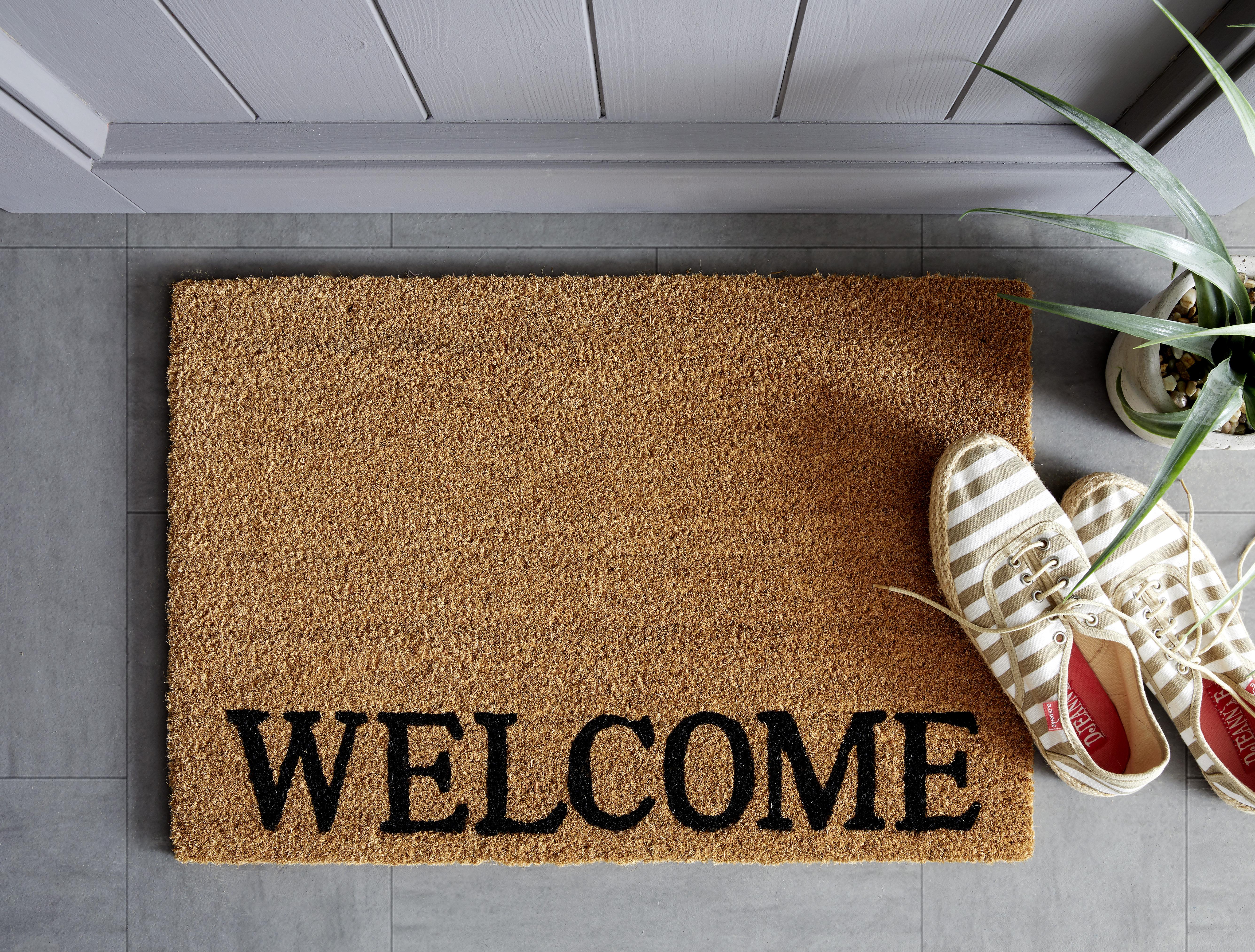 Fussmatte Welcome in Naturfarben ca. 40x60cm - Naturfarben, Textil (40/60cm) - Mömax