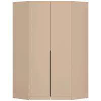 Eckkleiderschrank Alabama Champagner - Champagner/Grau, MODERN, Holzwerkstoff (117/229/117cm) - Rauch Möbel