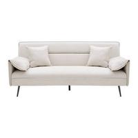 Schlafsofa Lana Beige Webstoff - Beige/Anthrazit, MODERN, Holz/Textil (193/117/25,5cm) - Bessagi Home