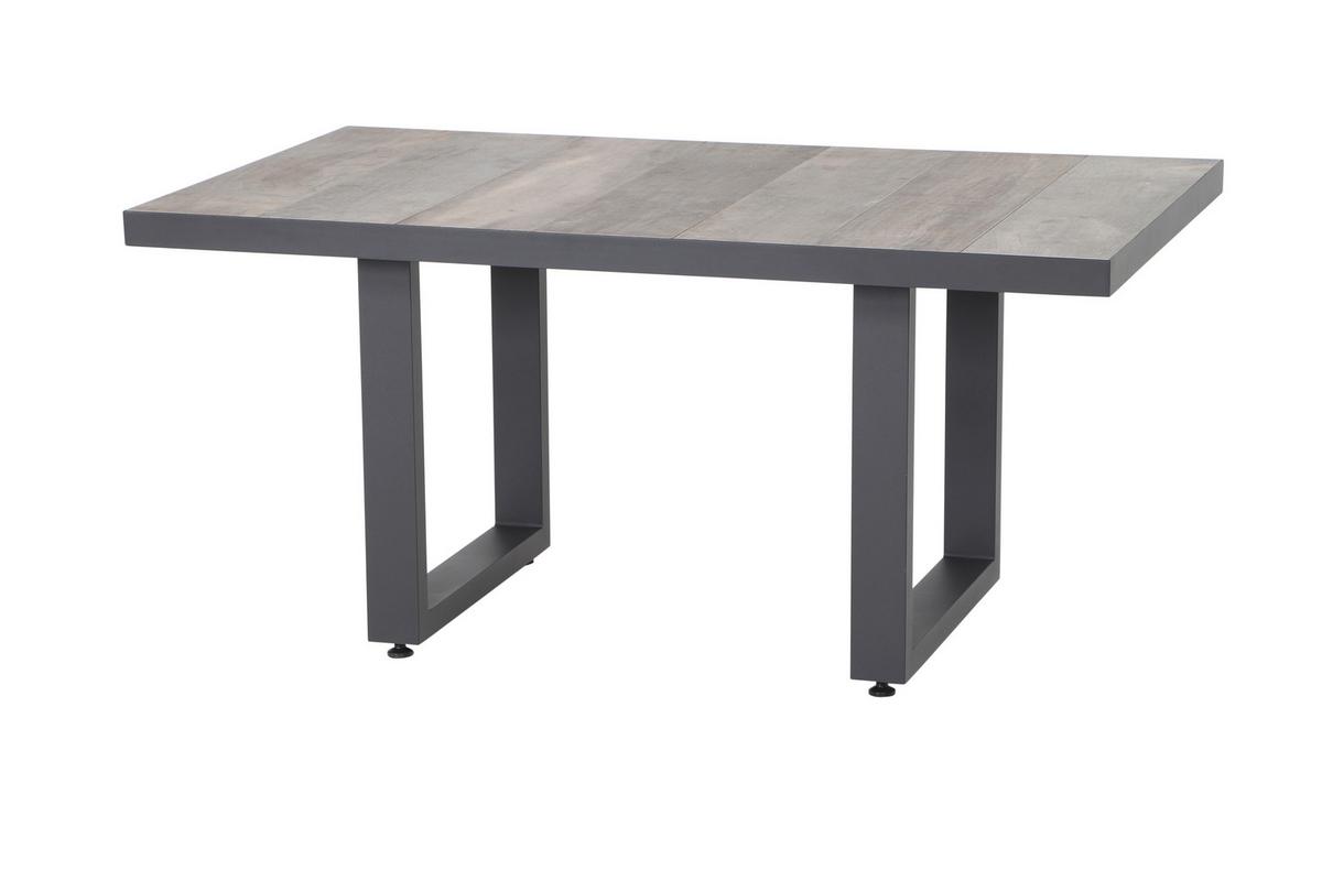 Loungegarnitur Corido Grau - Grau, Basics, Keramik/Kunststoff (302/88/219cm) - Siena Garden