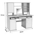 Masă De Birou Thema 2 - stejar Sonoma/alb, Modern, plastic/compozit lemnos (160/153,4cm) Masă De Birou Thema 2 - stejar Sonoma/alb, Modern, plastic/compozit lemnos (160/153,4cm)