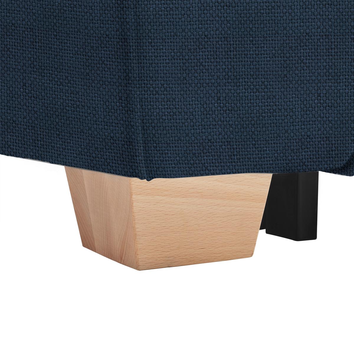 Wohnlandschaft Angelo Dunkelblau - Dunkelblau, MODERN, Holz/Holzwerkstoff (255/92/185cm) - Mömax