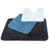 WC-Vorleger Chris Blau ca. 50x50cm - Blau, Textil (50/50cm) - Premium Living
