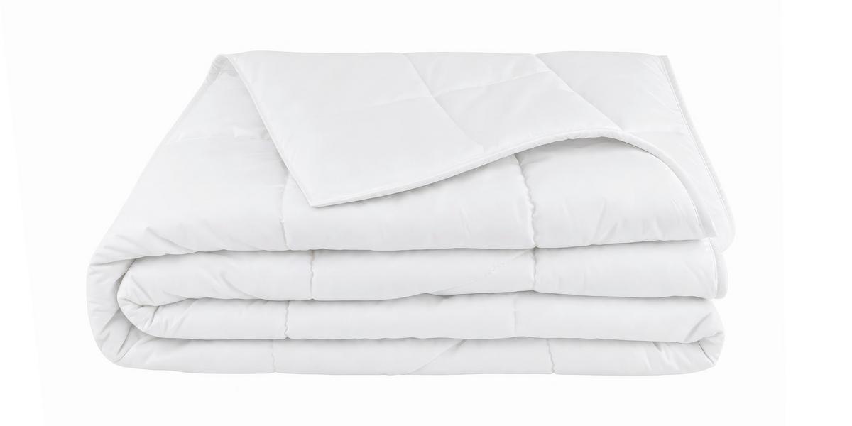 Daunendecke Modern Warm ca. 140x200cm - Weiß, Textil (135-140/200cm) - Nadana