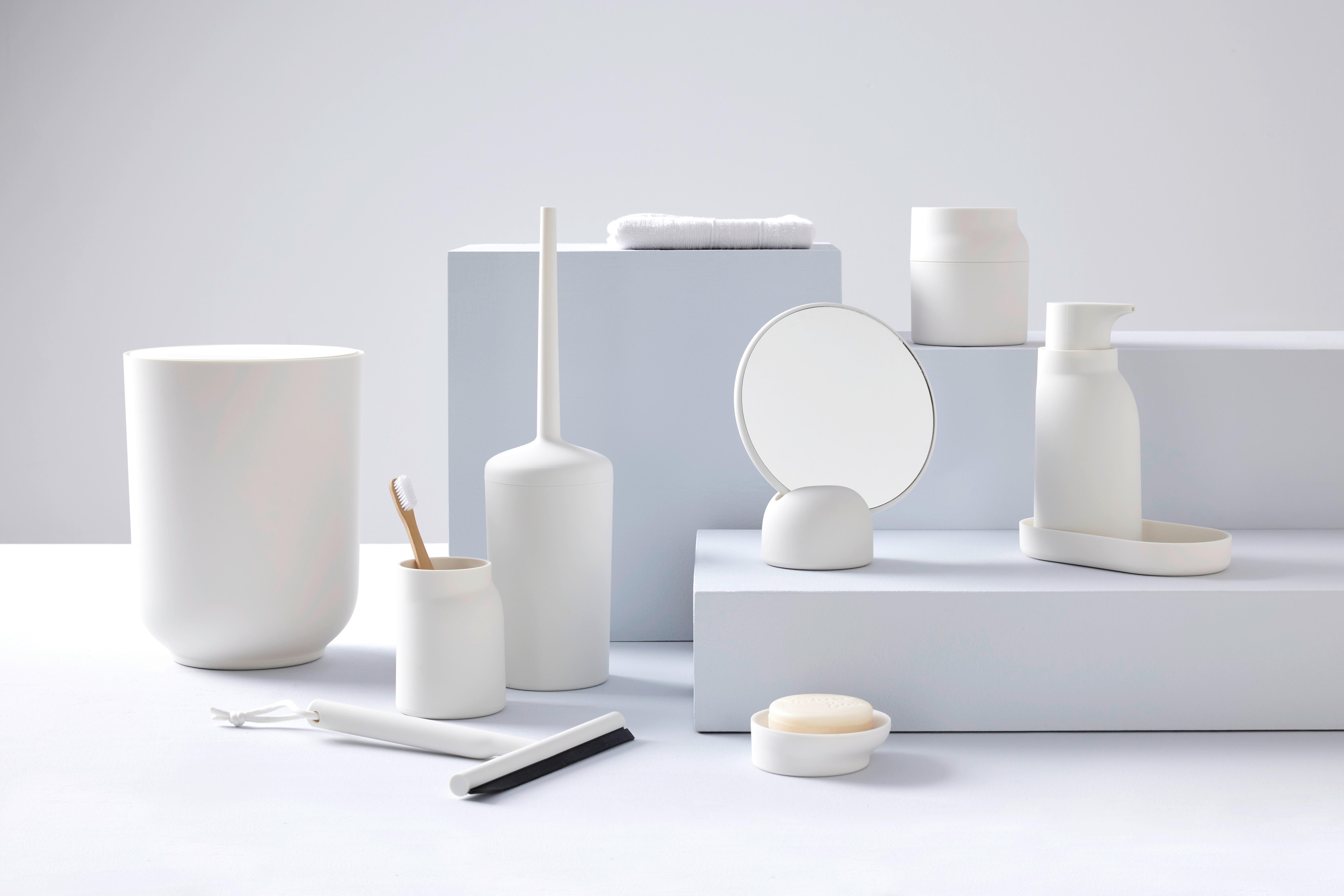 Kosmetikeimer Naime in Weiss - Weiss, Modern, Kunststoff (19,05/25,4cm) - Premium Living