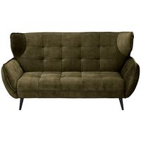 Kétszemélyes Kanapé Ariana - olívazöld, Modern, textil (191/105/98cm)