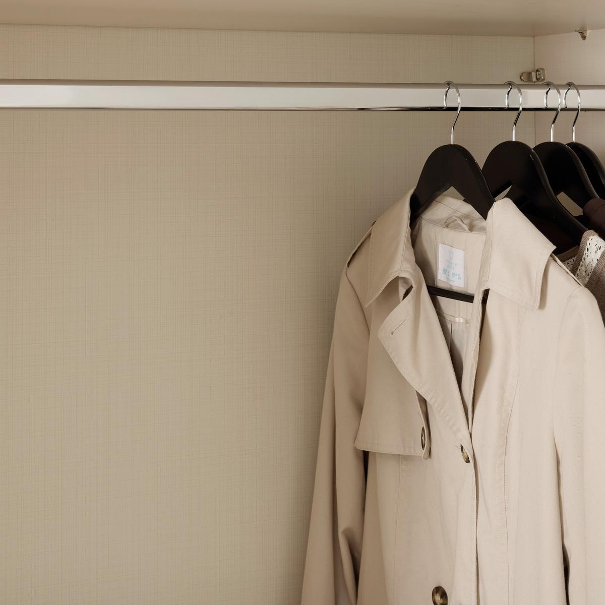 Schwebetürenschrank Includo-Glas Elfenbeinfarben - Elfenbein/Schwarz, KONVENTIONELL, Glas/Holzwerkstoff (298/222/68cm) - Premium Living