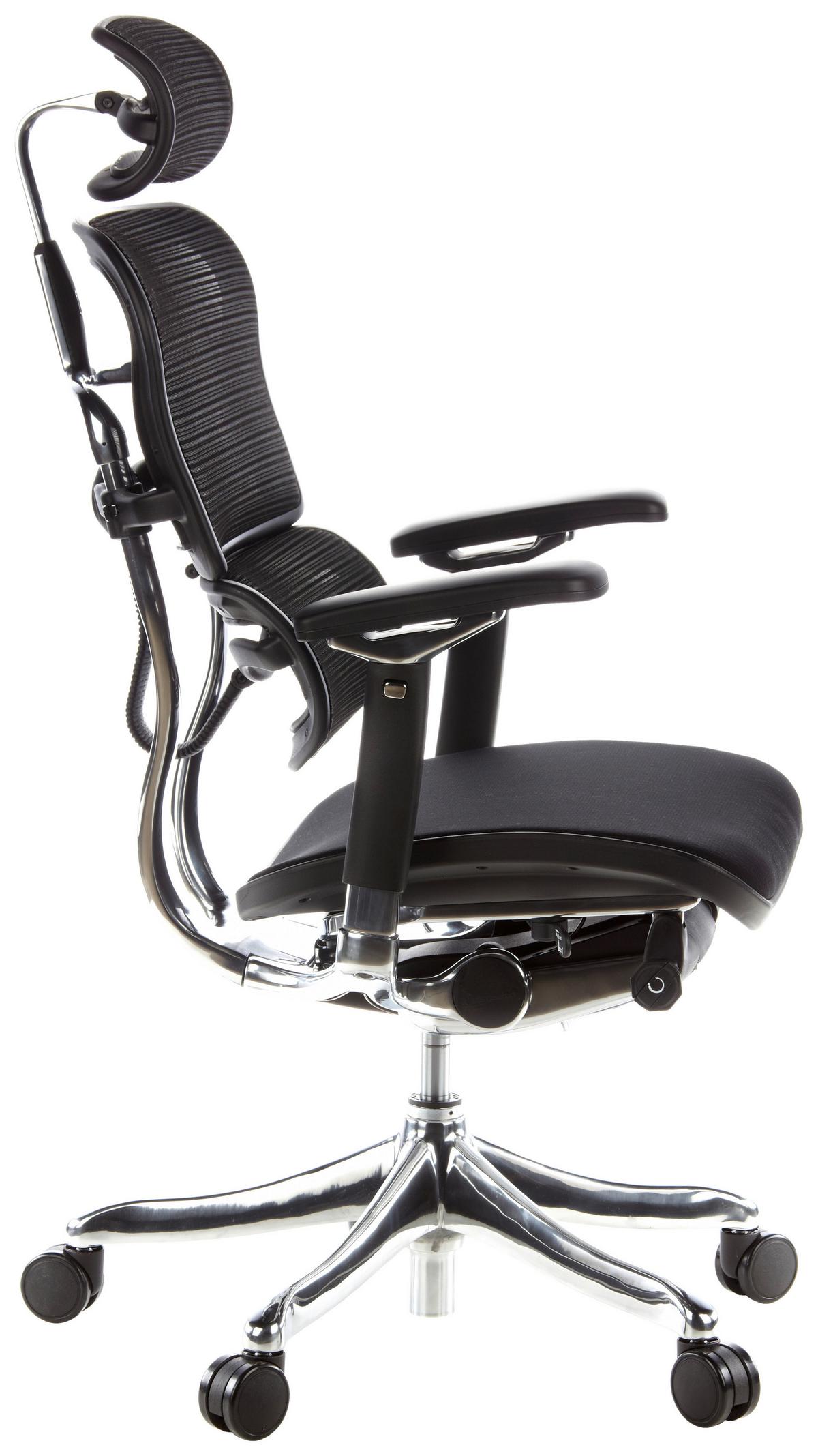 Drehstuhl Ergohuman Ultra G Gen 2 Grau - Silberfarben/Grau, MODERN, Kunststoff/Textil (65/114 - 132/60cm) - MID.YOU