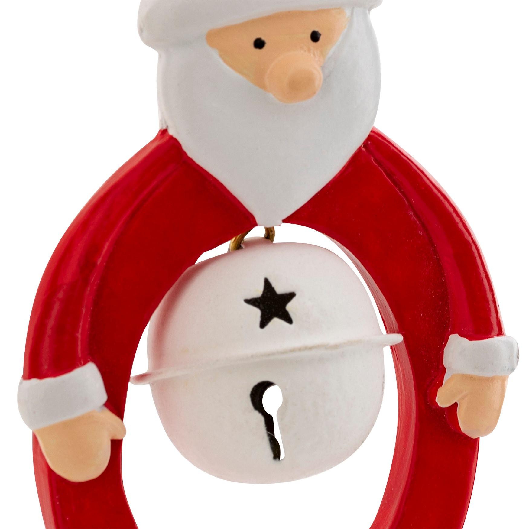 Clopot decorativ cca. 10 cm Santa Bells - Modern, plastic/metal (6/3/10cm)