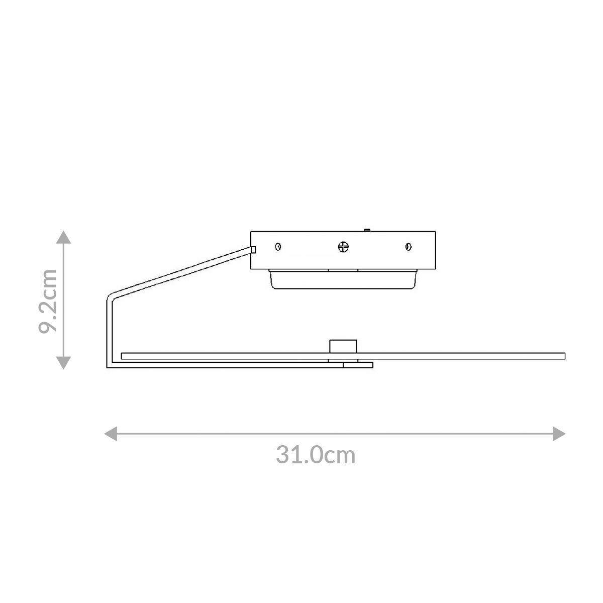 LED Falilámpa Qn-Nuvola-F-S-Bk - fekete, Design, üveg/fém (31/9,2cm) - Elstead Lighting