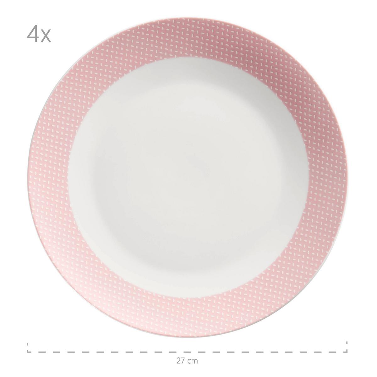 SET DE VAISSELLE KOMBISERVICE, 934066 - Hellrosa, Basics, Keramik - Mäser