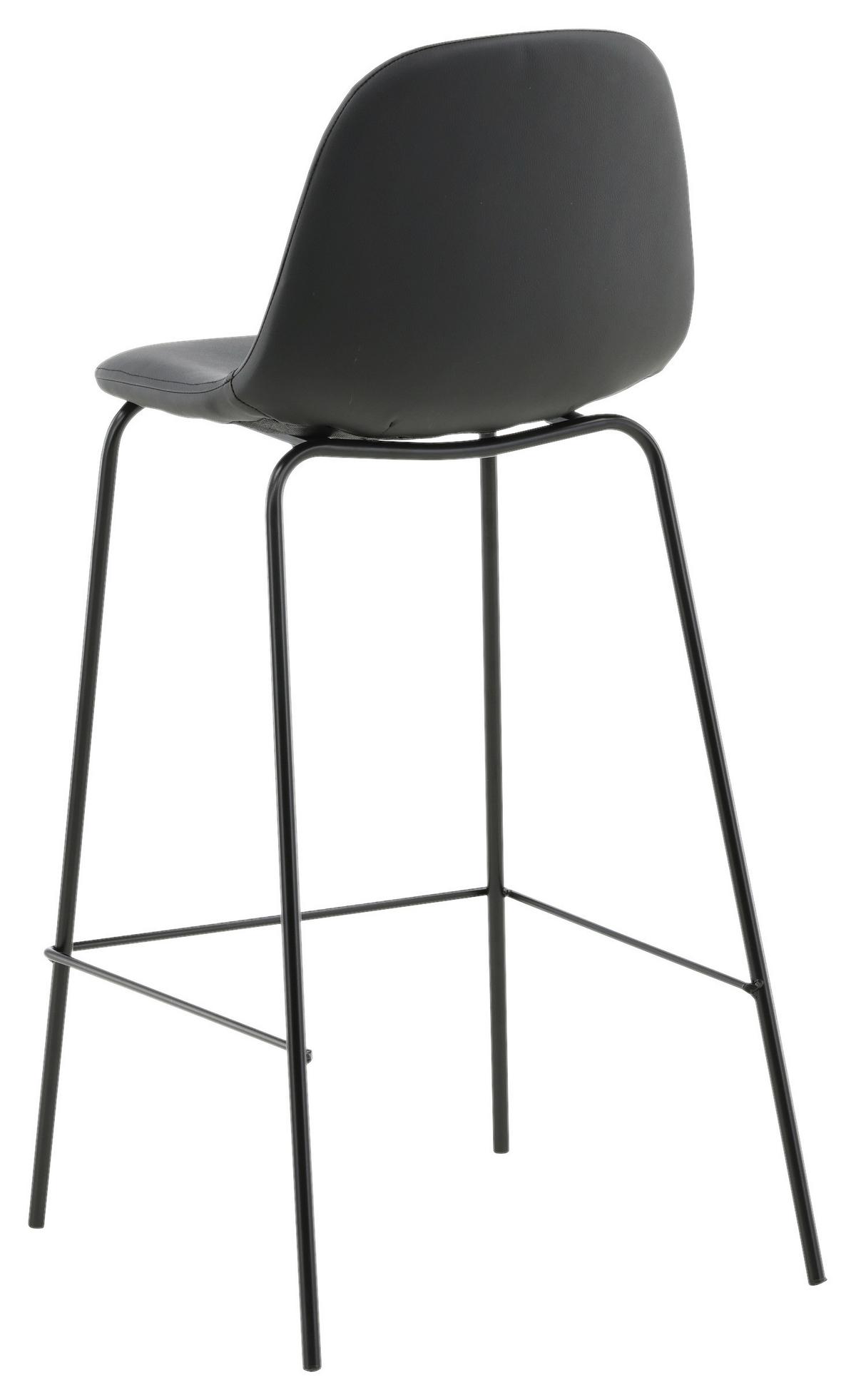 BARHOCKER-SET POLAR - Schwarz, Design, Kunststoff/Textil (41,5/105/43cm) - Livetastic