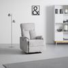 RELAXFÅTÖLJ JOHNSY - ljusgrå/svart, Modern, metall/textil (75/106/91cm) - Mömax