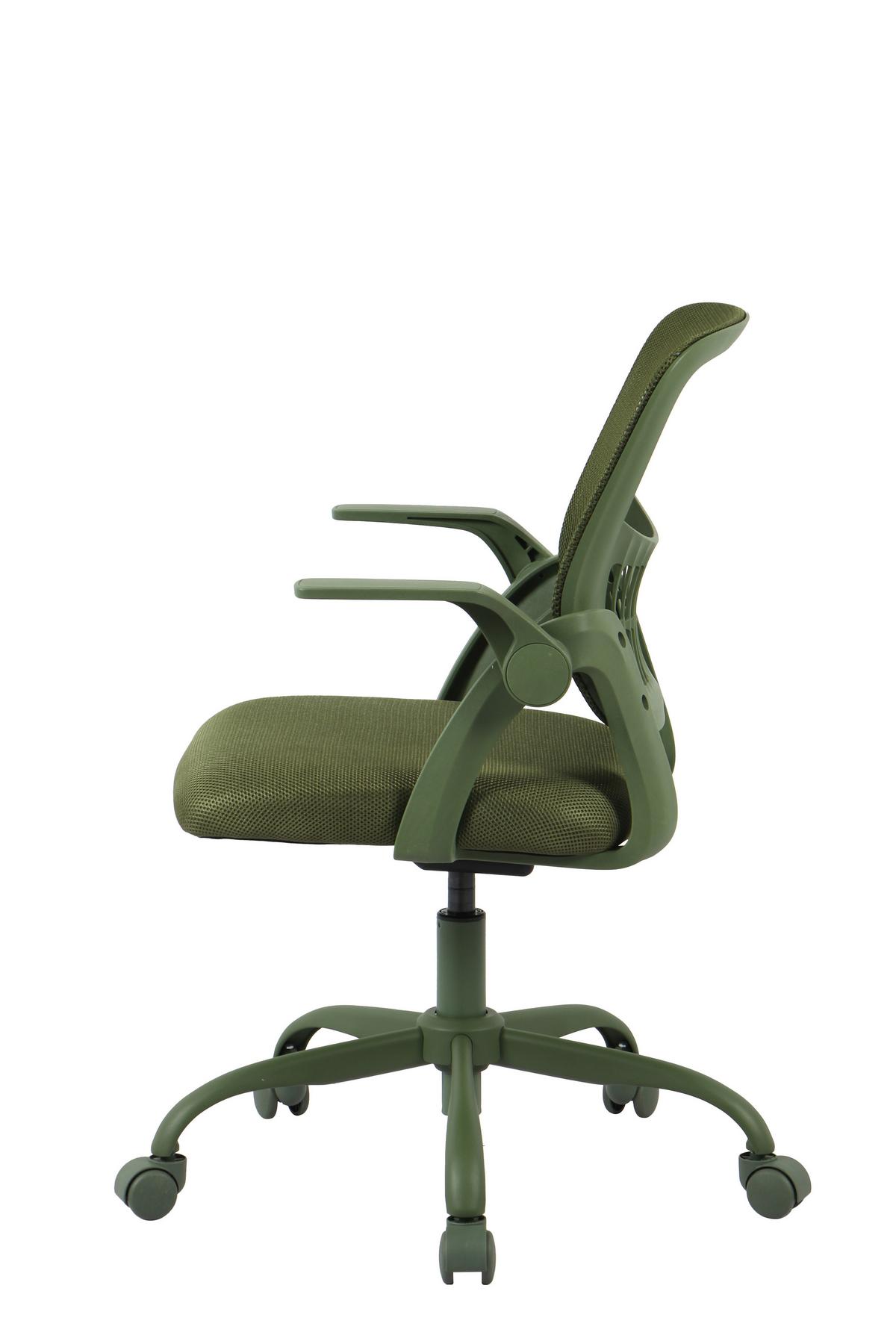 DREHSTUHL SASKIA - Schwarz/Grün, Modern, Kunststoff/Textil (57/86,5/96/63cm) - Based