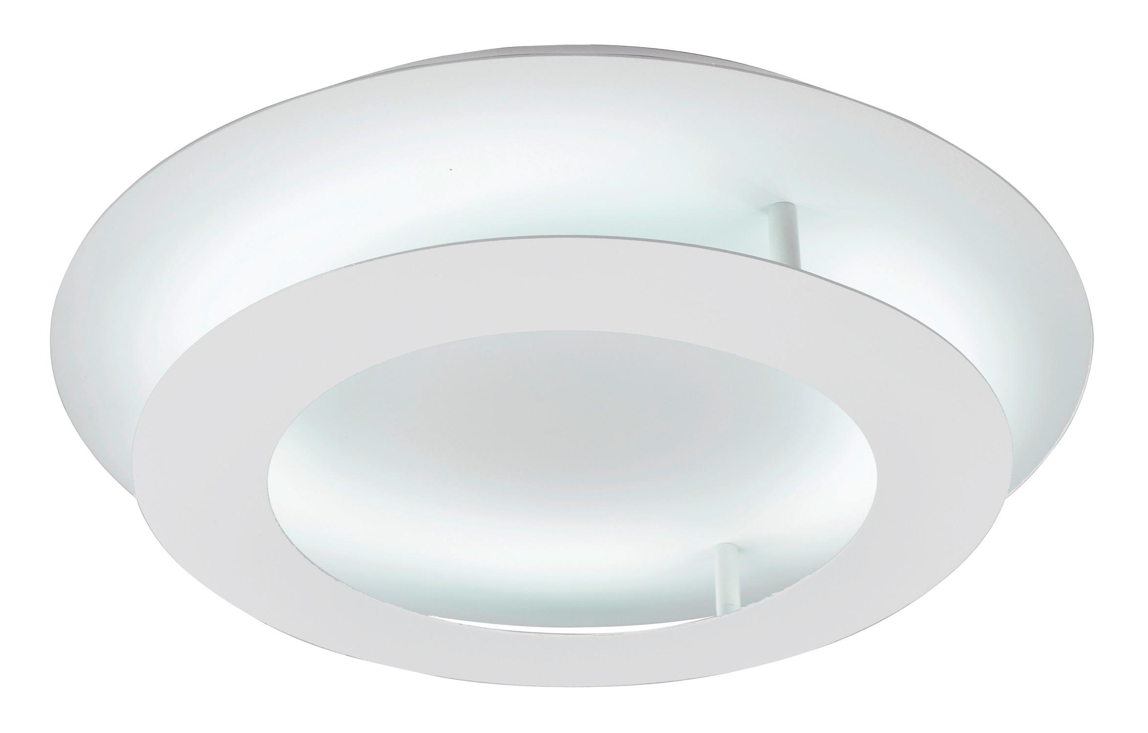 Led Stropna Svjetiljka Merle - bijela, Design, metal (40/0/0cm)