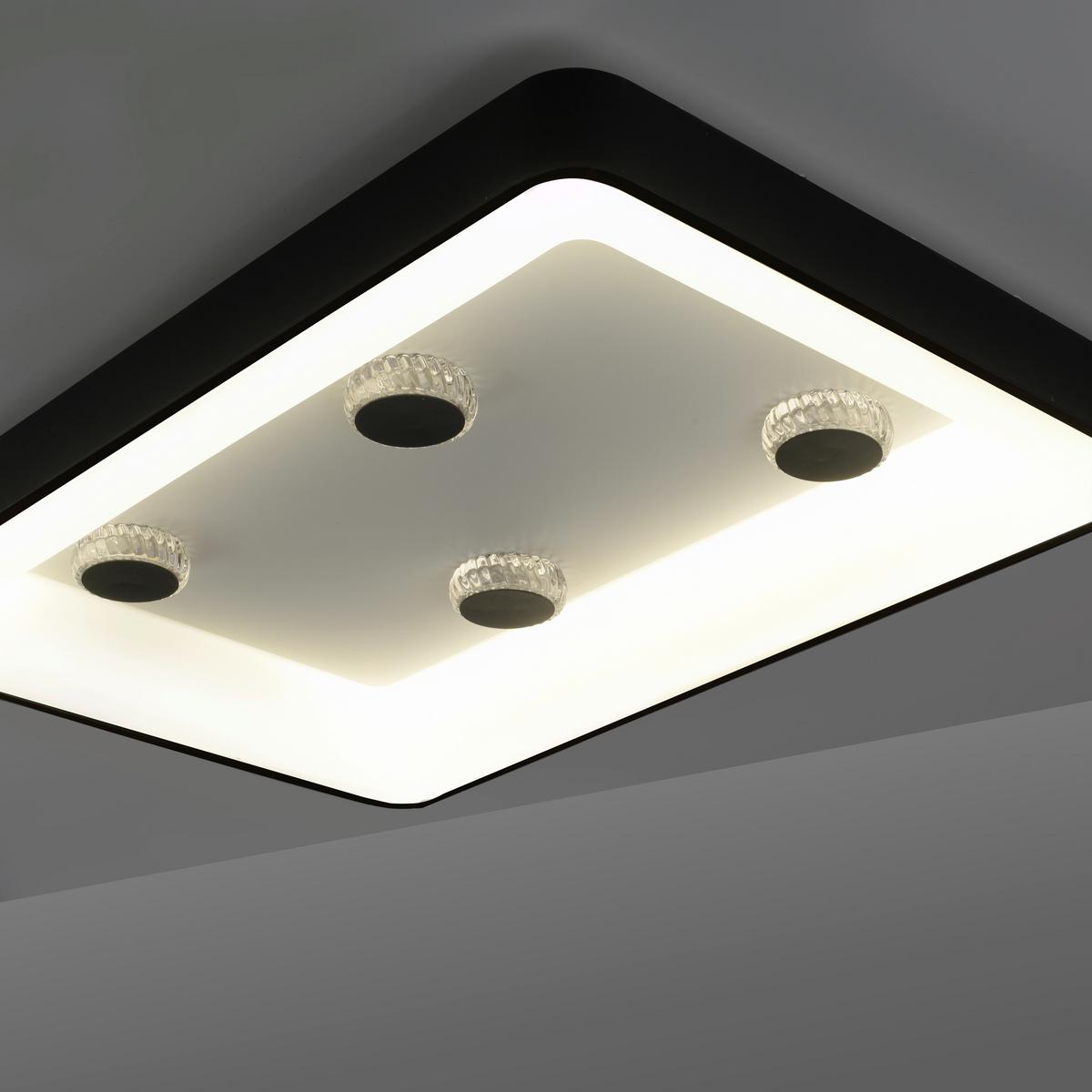 LAMPA SUFITOWA LED 14385-18 VERTIGO - Basics, tworzywo sztuczne/metal (90,5/60,5/10,5cm)