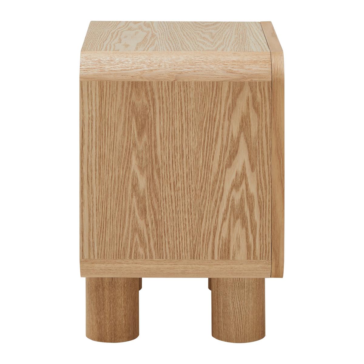 Éjjeliszekrény Alva - natúr, Modern, faalapú anyag/fa (40/45/30cm) - Premium Living