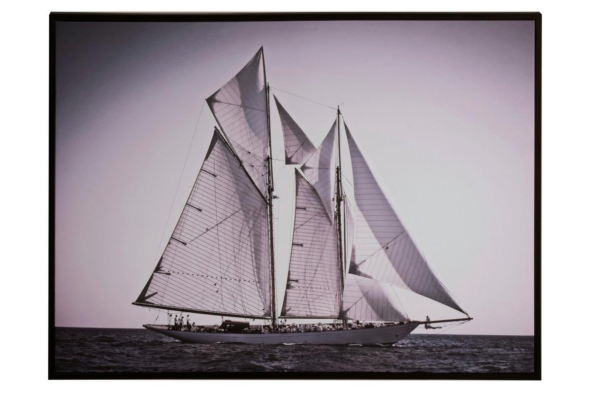 OBRAZ 92412 - czarny/biały, Trend, materiał drewnopochodny/drewno (77/57cm)