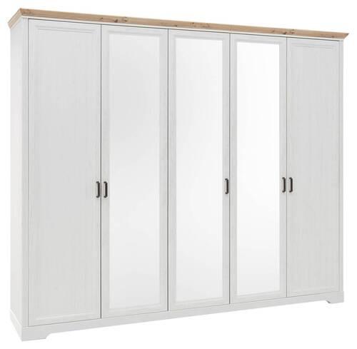 Ormar S Klasičnim Vratima Jasmin Ii - bijela/hrast Artisan, Lifestyle, drvni materijal/metal (264/220/64cm) - Modern Living