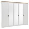 Ormar S Klasičnim Vratima Jasmin Ii - bijela/hrast Artisan, Lifestyle, drvni materijal/metal (264/220/64cm) - Modern Living