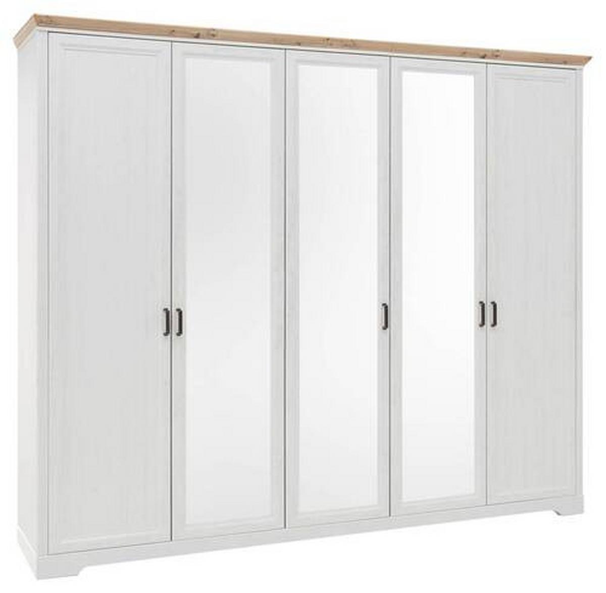 Ormar S Klasičnim Vratima Jasmin Ii - bijela/hrast Artisan, Lifestyle, drvni materijal/metal (264/220/64cm) - Modern Living
