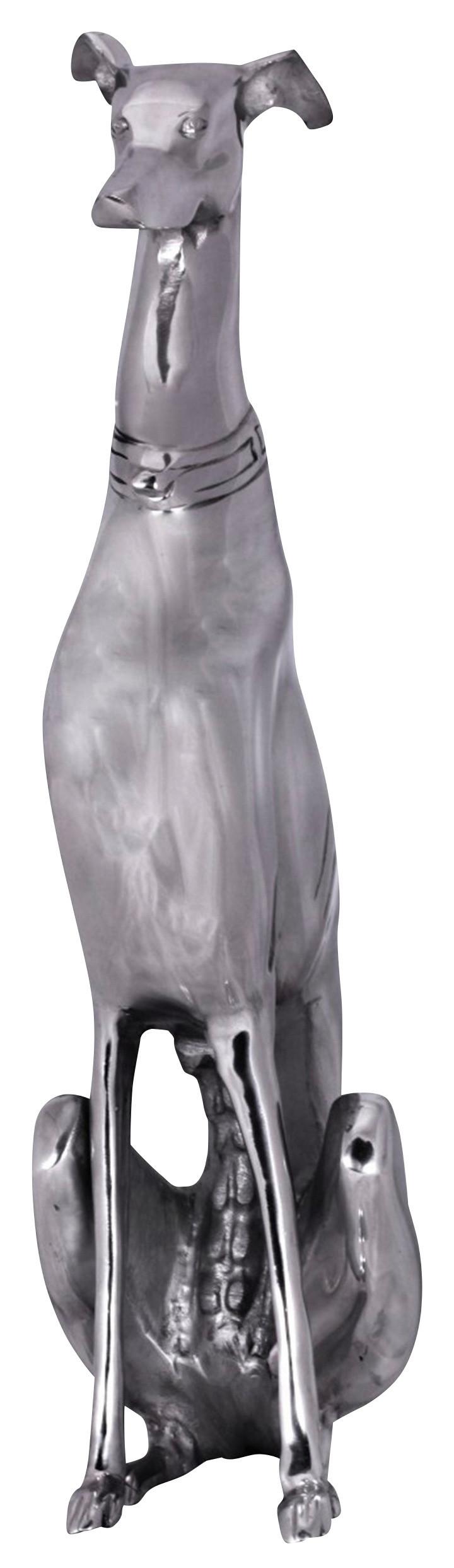 Skulptur Wohnling Silberfarben - Silberfarben, MODERN, Metall (18/70/25cm) - MID.YOU