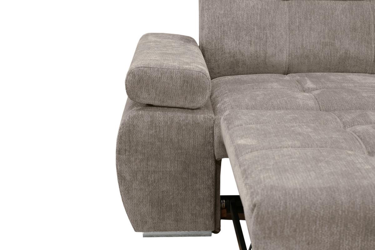 Kutna Garnitura Vegas - srebrne boje/taupe, Design, drvo/tekstil (294/173cm) - Modern Living
