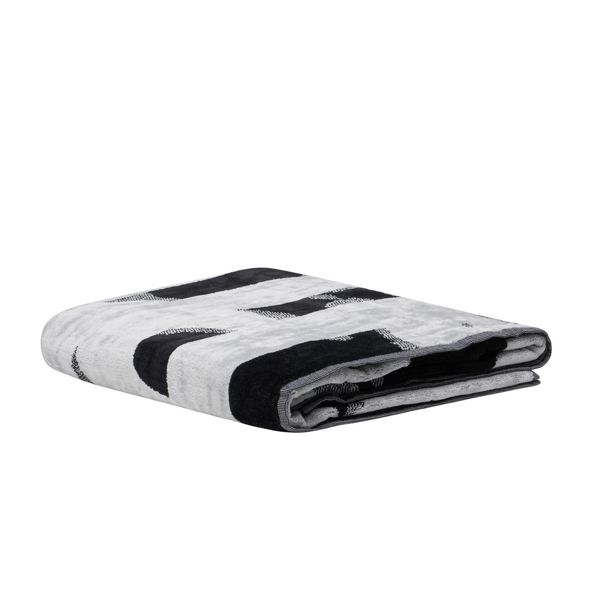 RĘCZNIK PLAŻOWY FLORASHADOW - czarny, Basics, tkanina (95/180cm) - Diesel