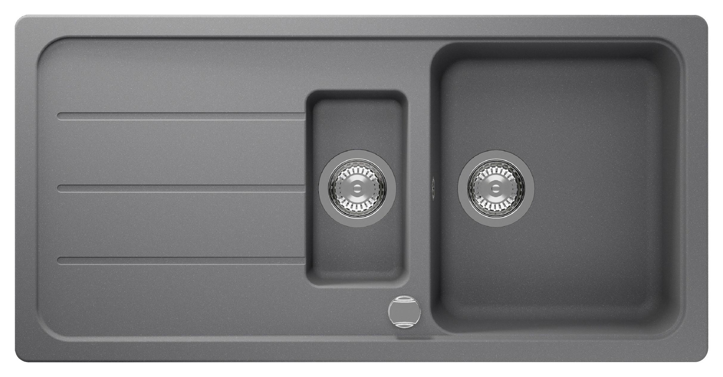 Pomivalno Korito Austin, 100x50cm - siva, Design, kamen (100/20/50cm) - Respekta