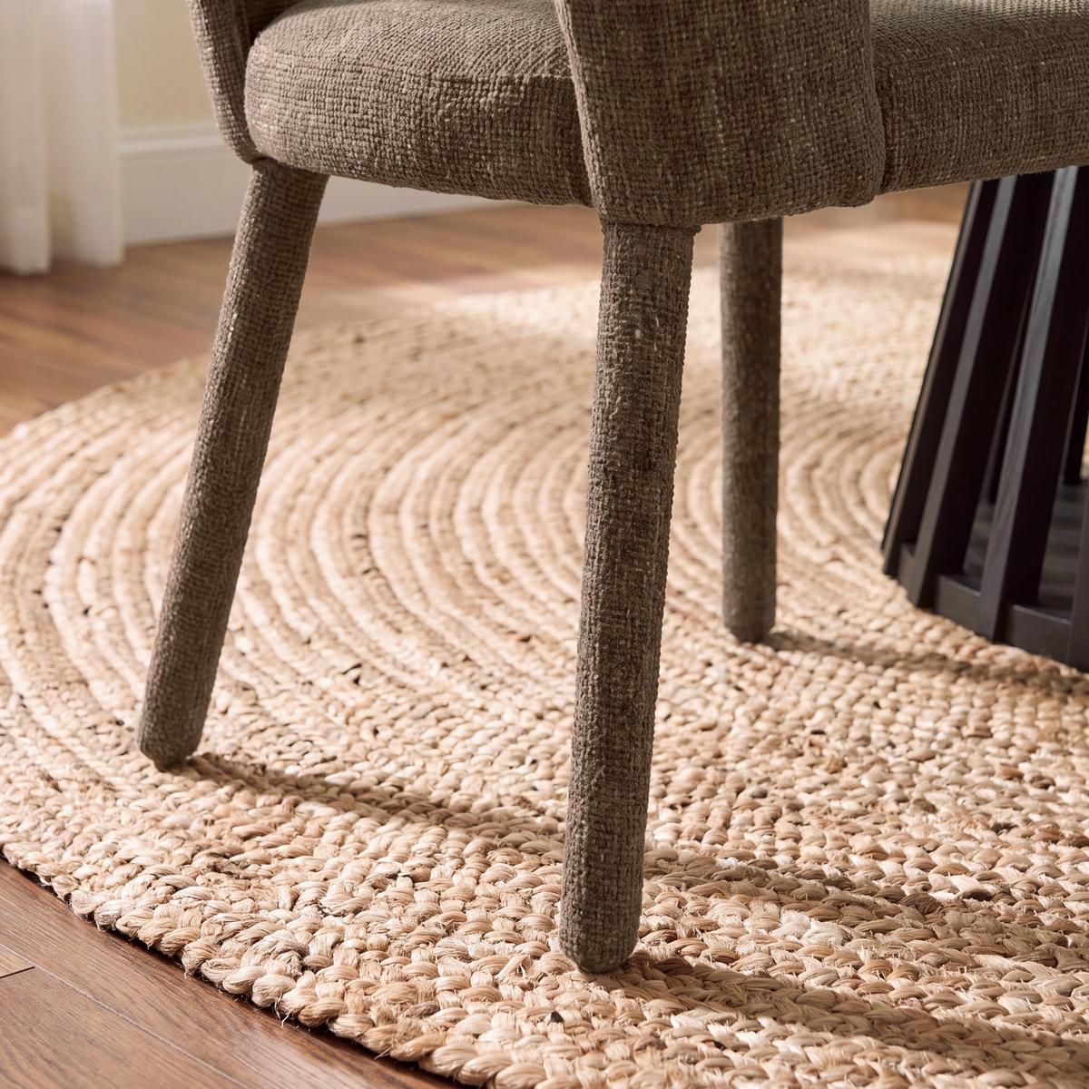 Stuhl Anea Braun Webstoff Gepolstert - Braun, MODERN, Holz/Textil (52/79/55,5cm) - Bessagi Home