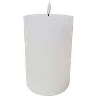 Kerze mit LED in Weiß - Weiß (10/15cm) - Premium Living
