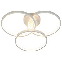 LAMPA SUFITOWA LED MOON - biały, Trend, tworzywo sztuczne/metal (70/12cm) - Novel