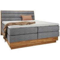 Boxspringbett Marissa in Greige ca. 180x200cm - Greige, Konventionell, Holz/Kunststoff (180/200cm) - Premium Living